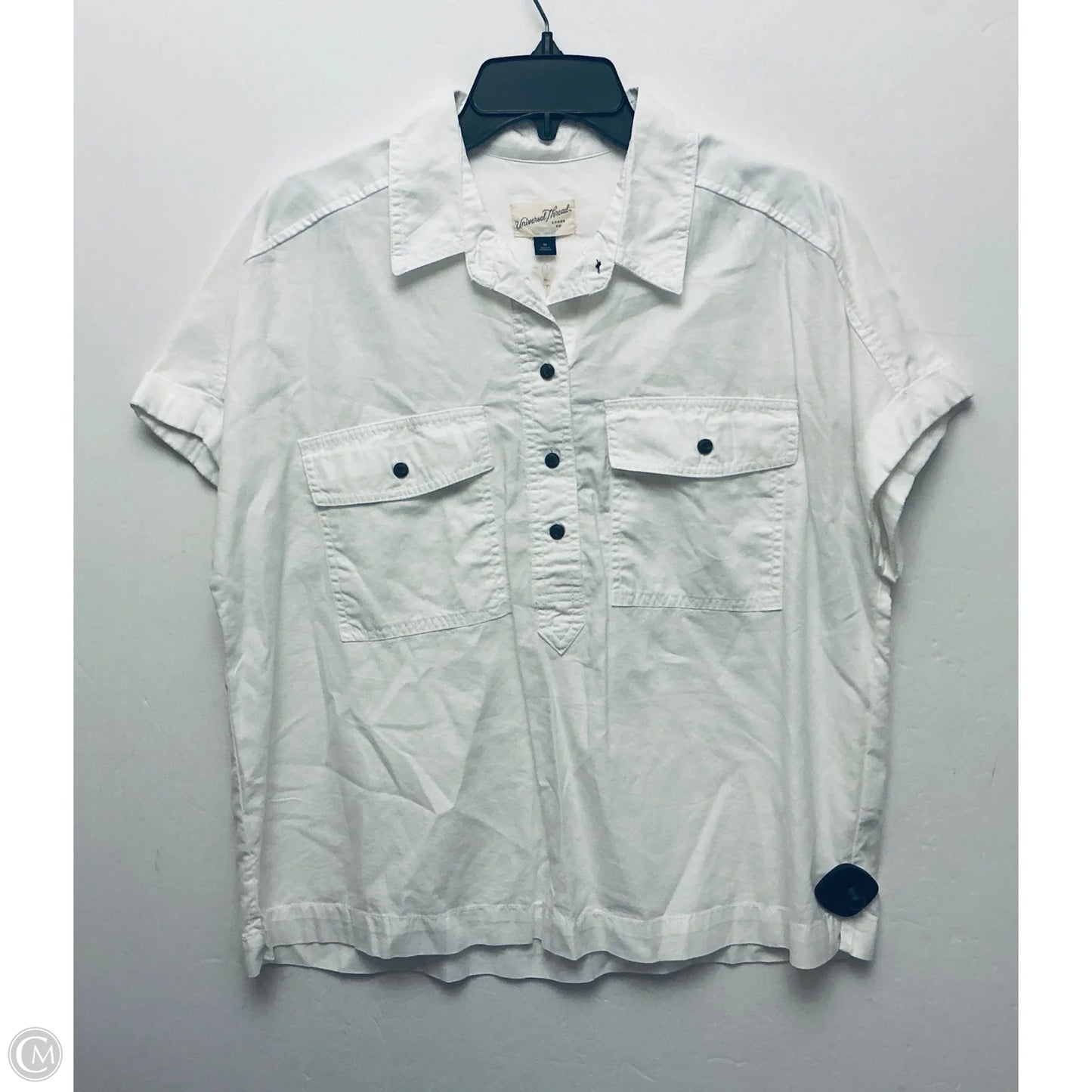 Top Short Sleeve By Universal Thread In White, Size: M