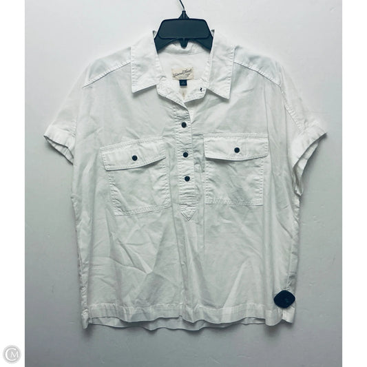 Top Short Sleeve By Universal Thread In White, Size: M