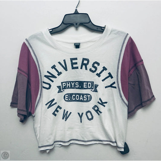 Top Short Sleeve By Wild Fable In Purple, Size: M