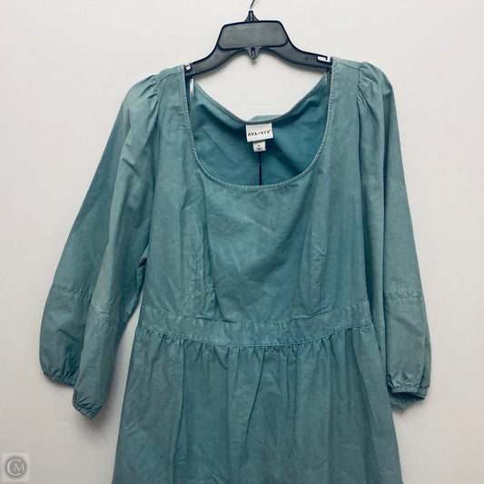 Dress Casual Short By Ava & Viv In Green, Size: Xl