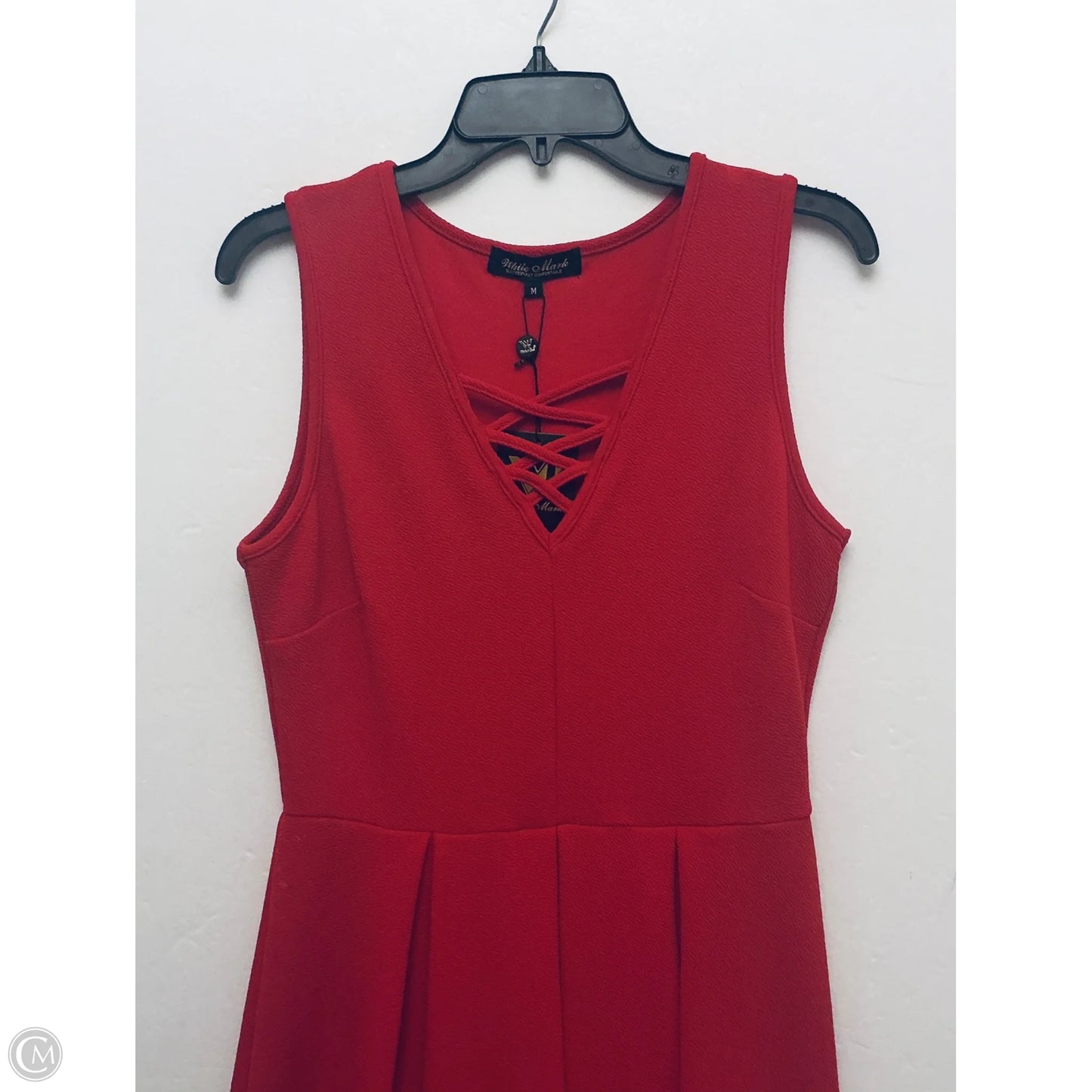 Dress Casual Midi By White Mark In Red, Size: M