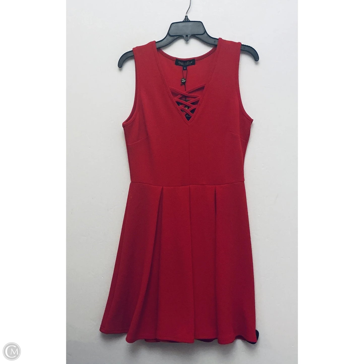 Dress Casual Midi By White Mark In Red, Size: M