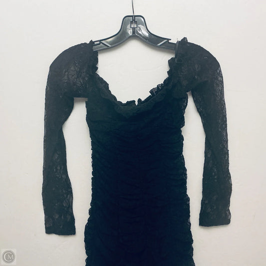 Dress Casual Midi By Forever 21 In Black, Size: S