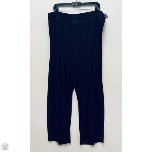 Pants Wide Leg By In Studio In Black, Size: 3x