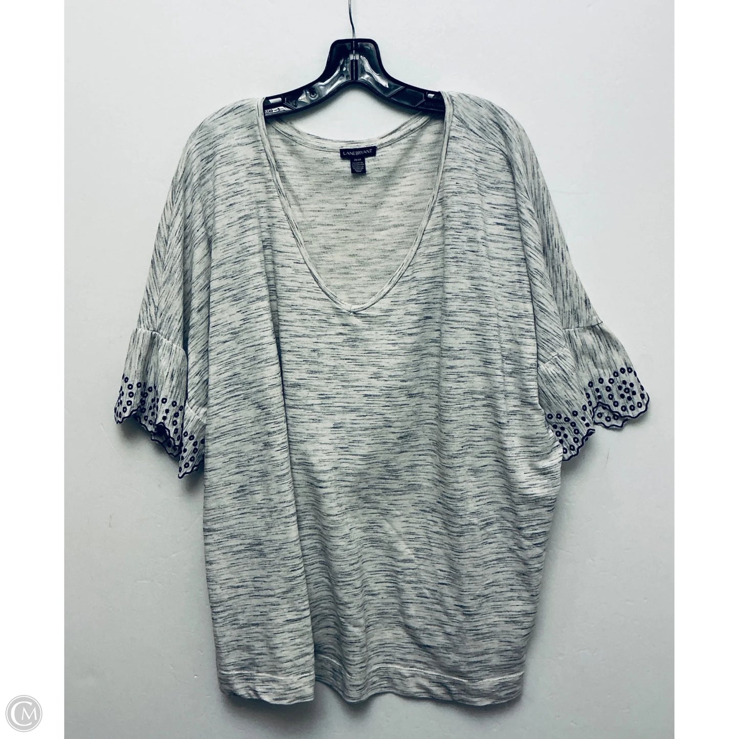 Top Long Sleeve By Lane Bryant In Ivory, Size: 3x