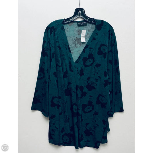 Top Long Sleeve By Lane Bryant In Green, Size: 4x