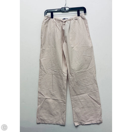 Pants Linen By Brandy Melville In Plaid Pattern, Size: S