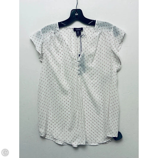 Top Short Sleeve By Jones And Co In Pink, Size: M