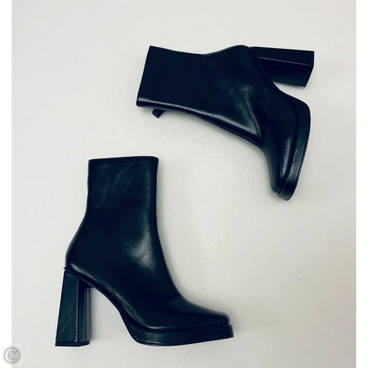 Boots Ankle Heels By Steve Madden In Black, Size: 6