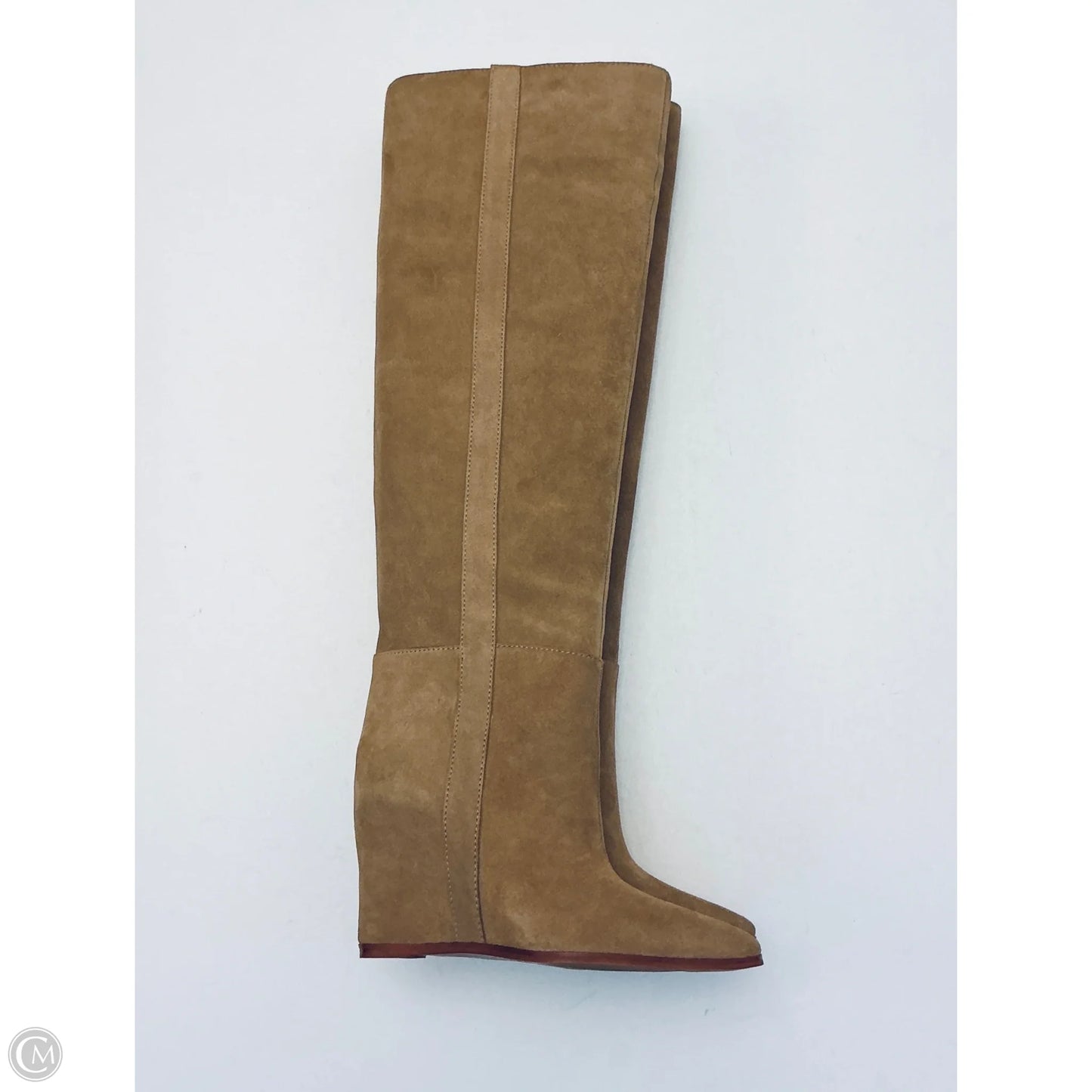 Boots Knee Heels By Vince Camuto In Tan, Size: 5