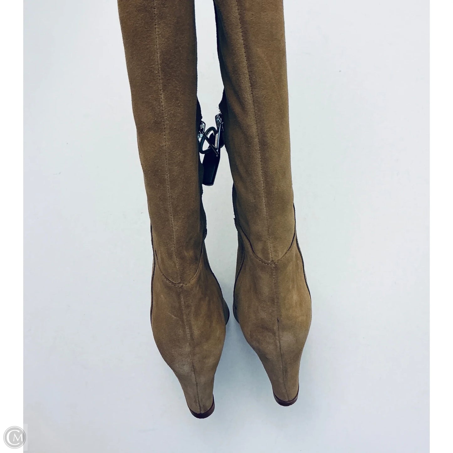 Boots Knee Heels By Vince Camuto In Tan, Size: 5