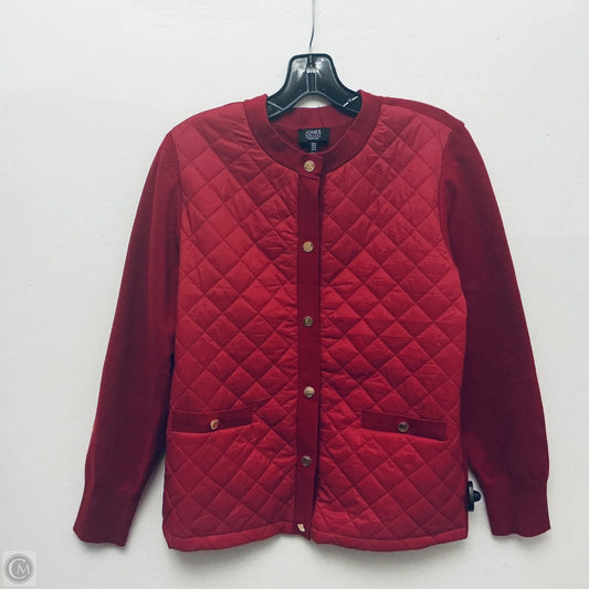 Jacket Puffer & Quilted By Jones New York In Red, Size: M