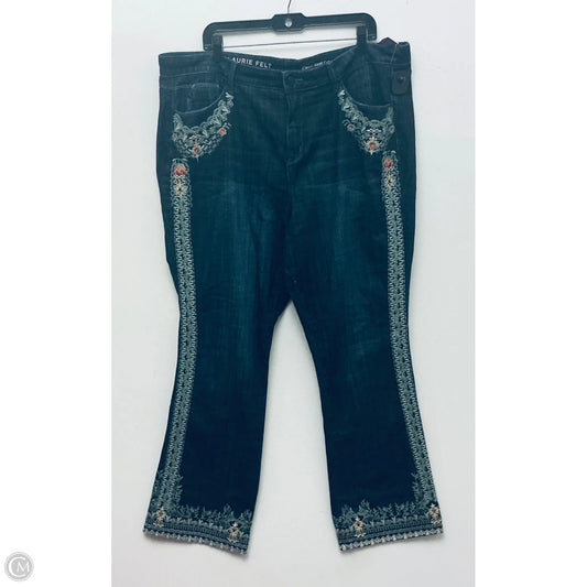 Jeans Boot Cut By Laurie Felt In Blue, Size: 20