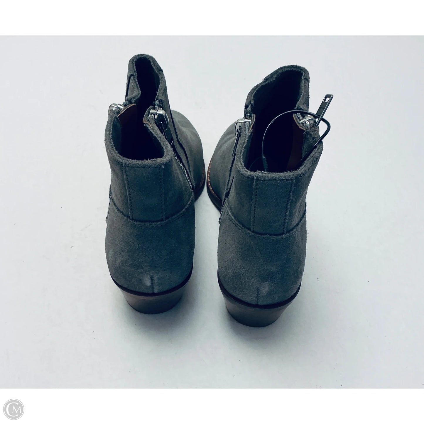Boots Designer By Coach In Grey, Size: 7.5