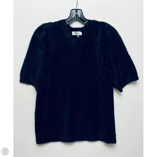 Top Short Sleeve By Investments In Black, Size: M