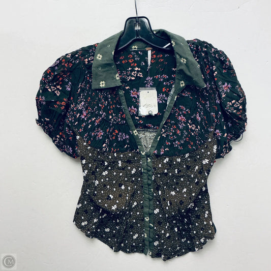 Top Short Sleeve By Free People In Green, Size: M
