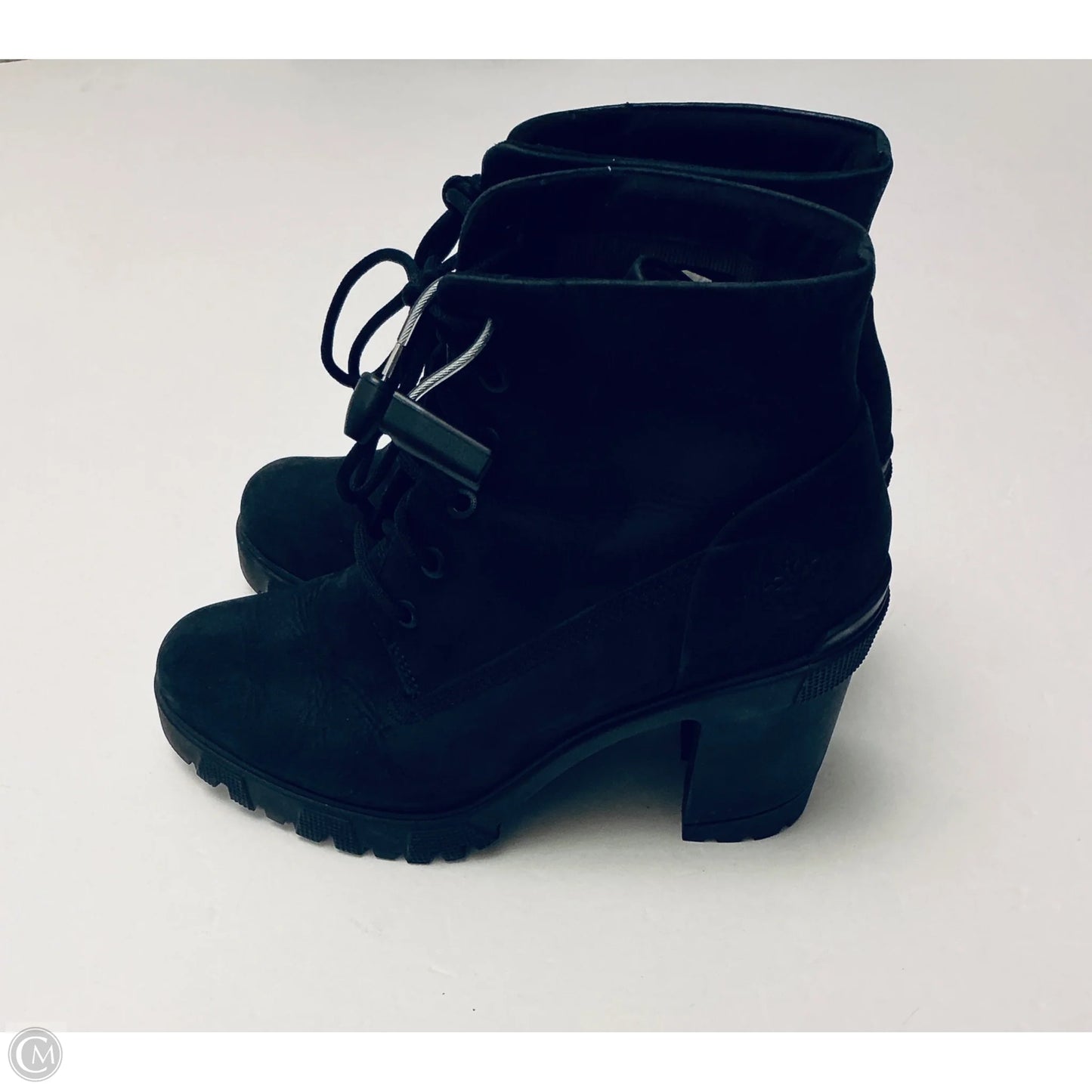 Boots Ankle Heels By Timberland In Black, Size: 10