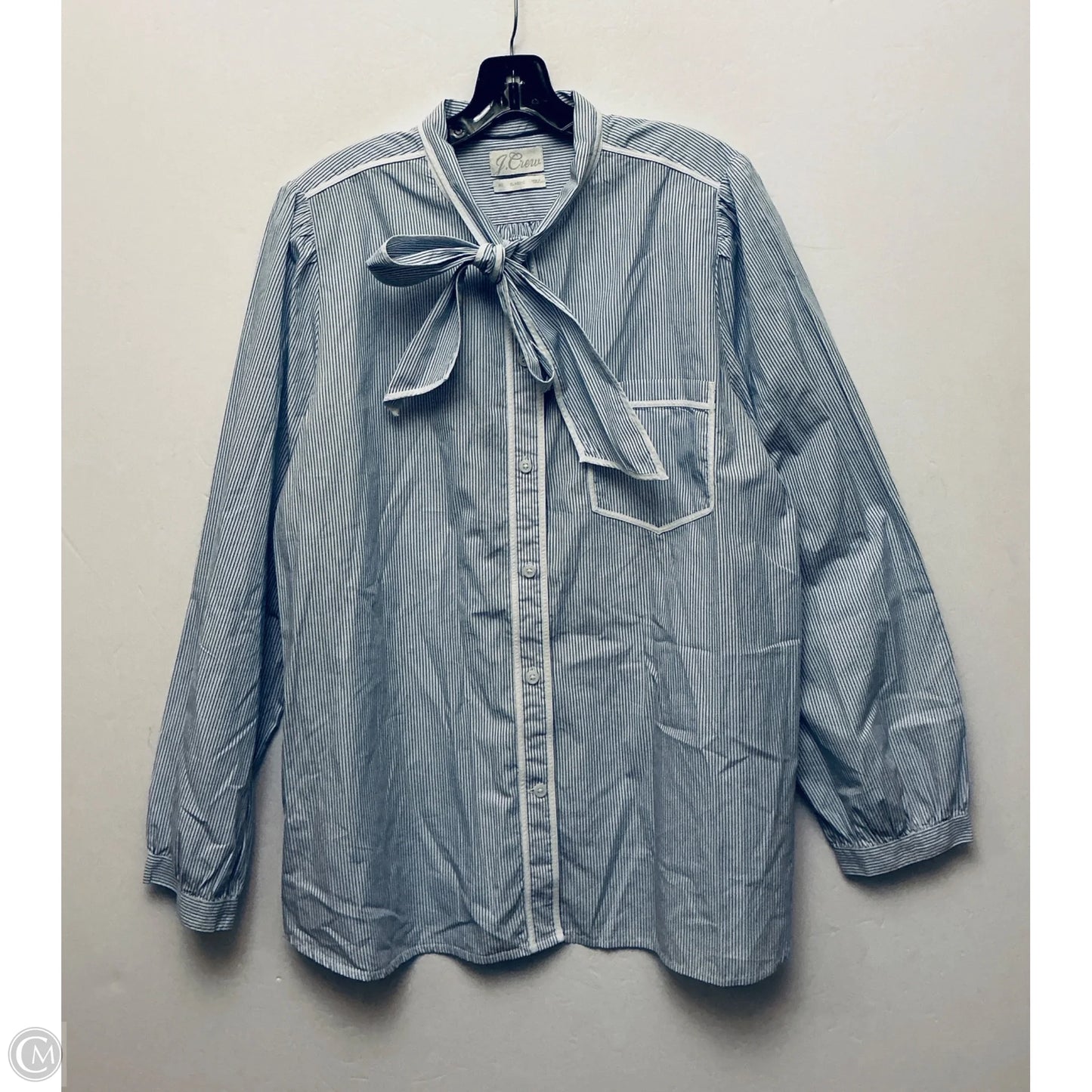 Top Long Sleeve By J. Crew In Blue, Size: 1x