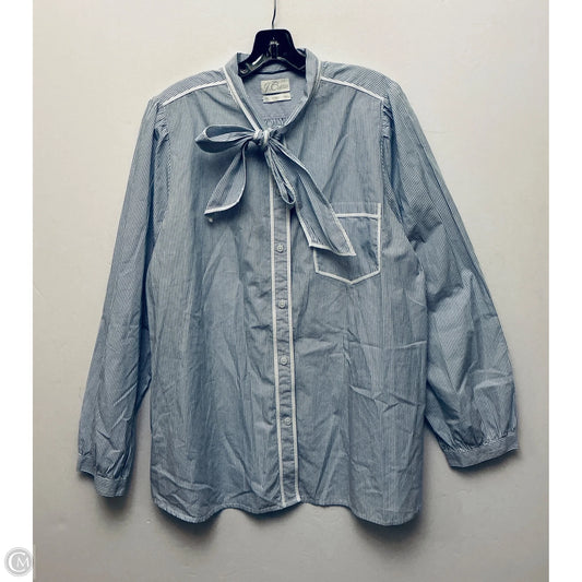 Top Long Sleeve By J. Crew In Blue, Size: 1x