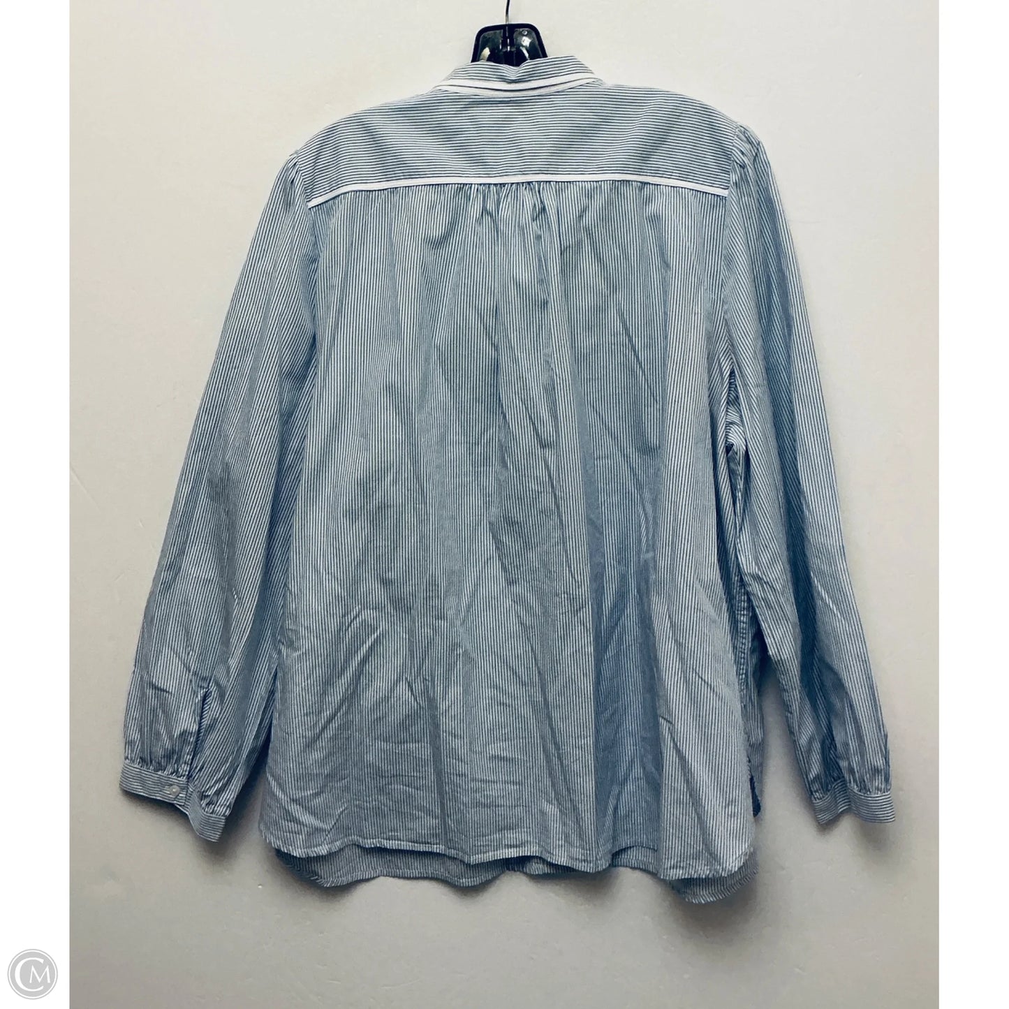 Top Long Sleeve By J. Crew In Blue, Size: 1x