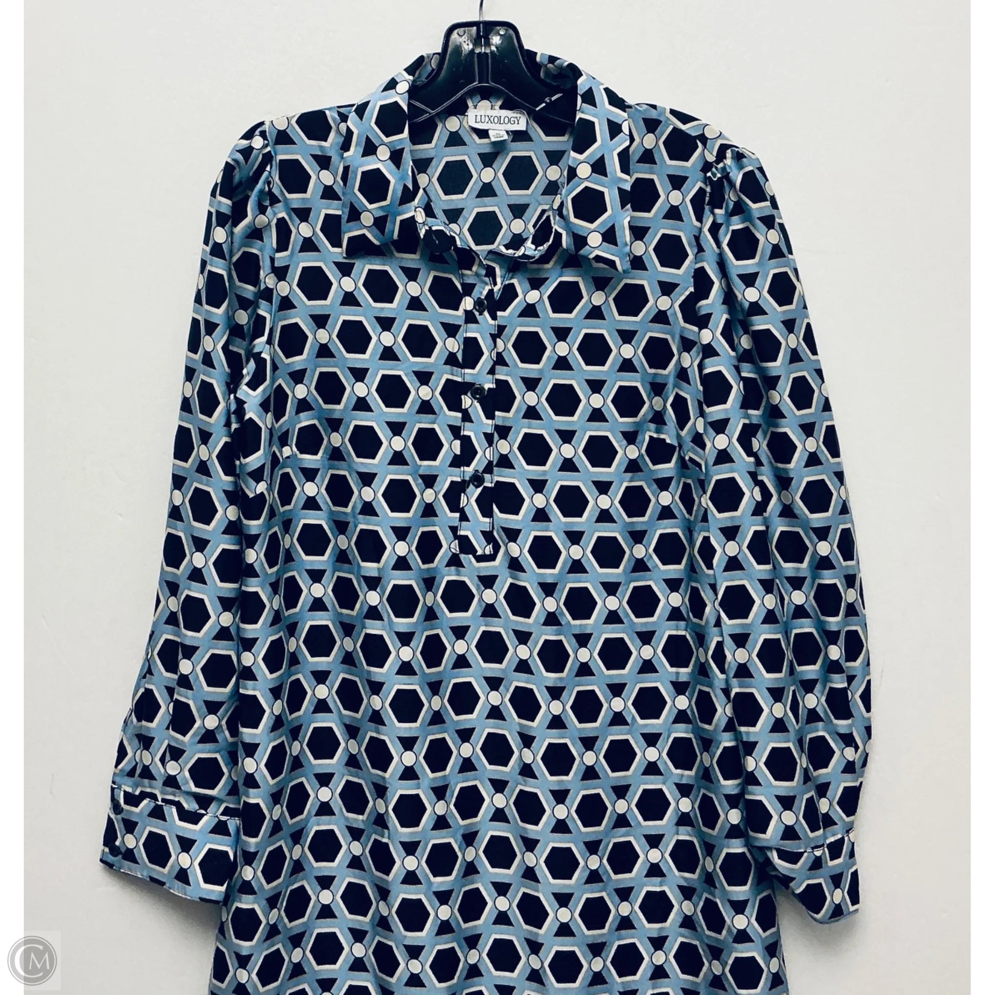 Dress Casual Midi By Luxology In Blue, Size: M Clothes Mentor Selma TX #298 Dress Casual Midi By Luxology In Blue, Size: M Clothes Mentor Selma TX #298
