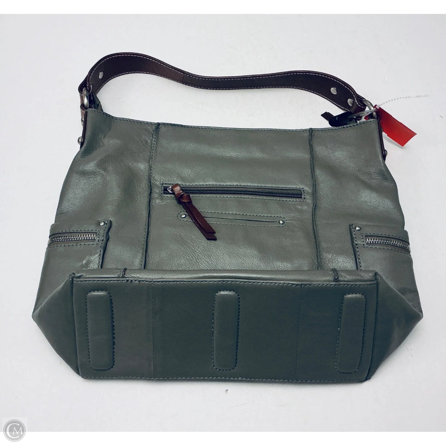 Handbag Leather By Clothes Mentor, Size: Medium