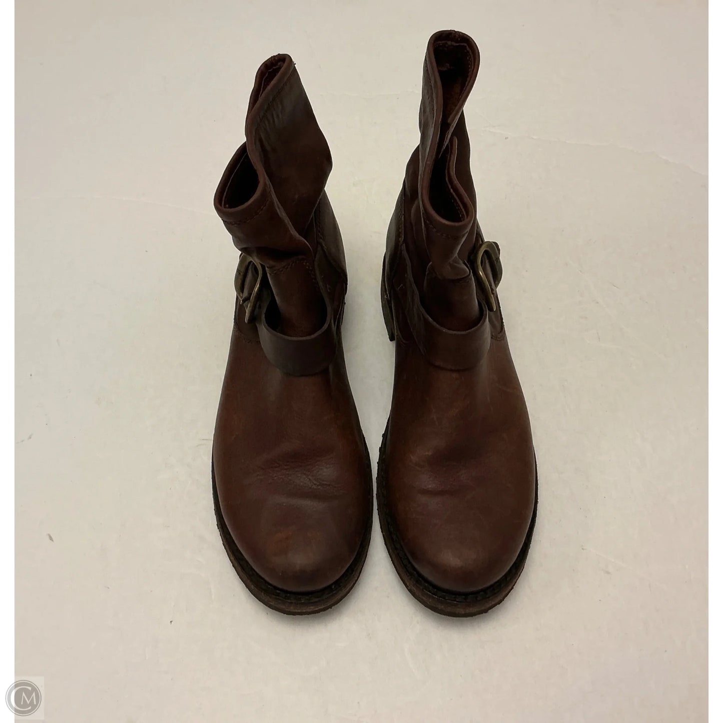 Boots Designer By Frye In Brown, Size: 7