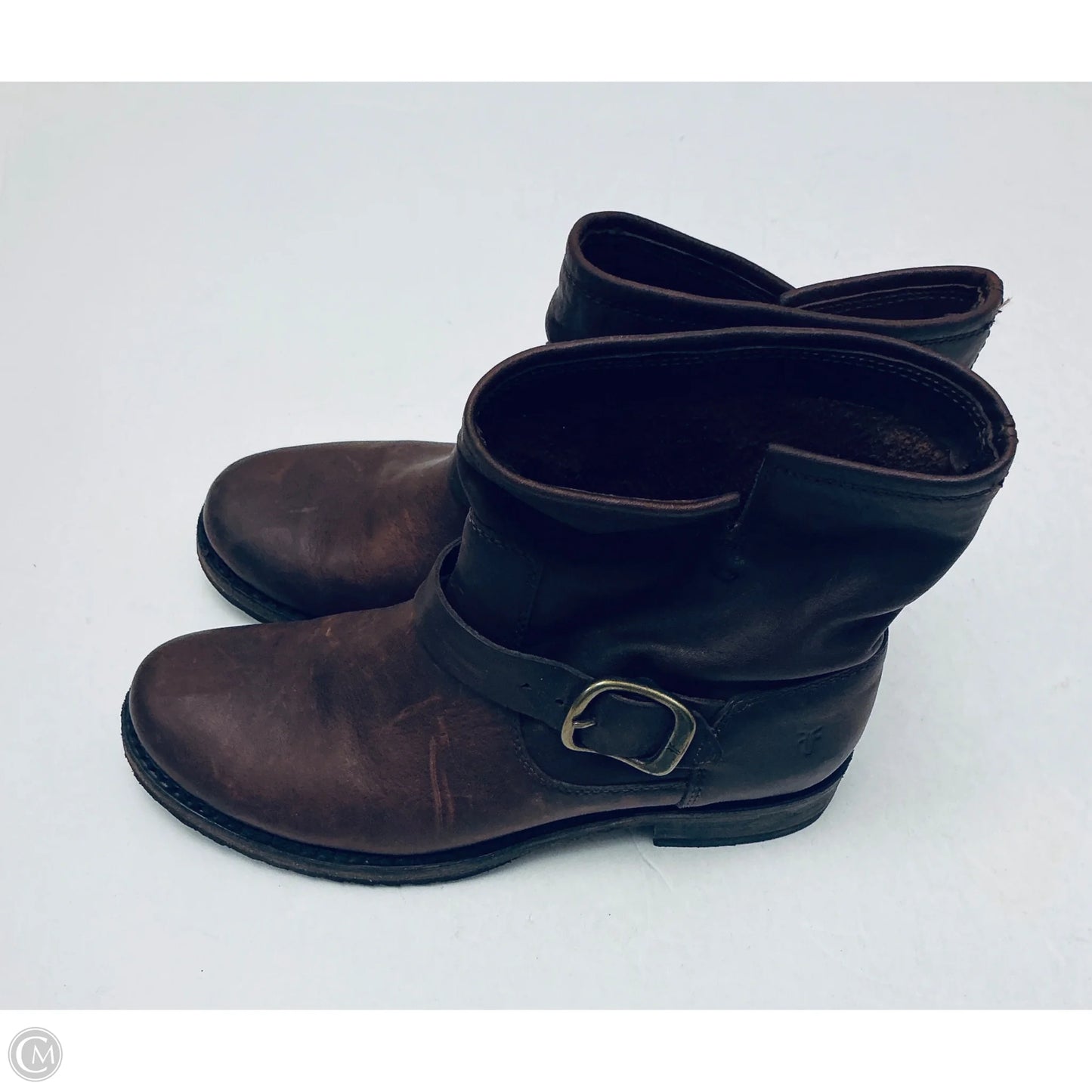 Boots Designer By Frye In Brown, Size: 7