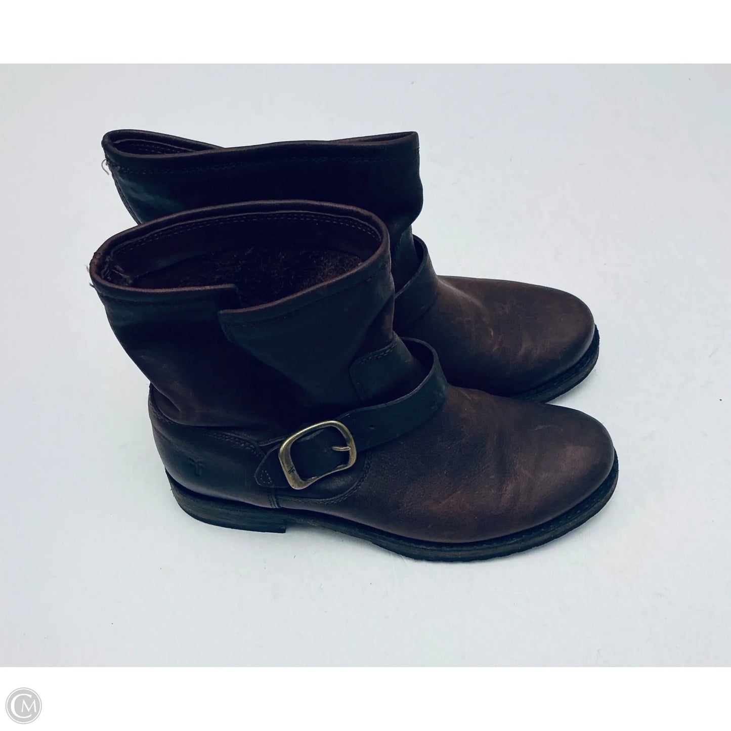 Boots Designer By Frye In Brown, Size: 7