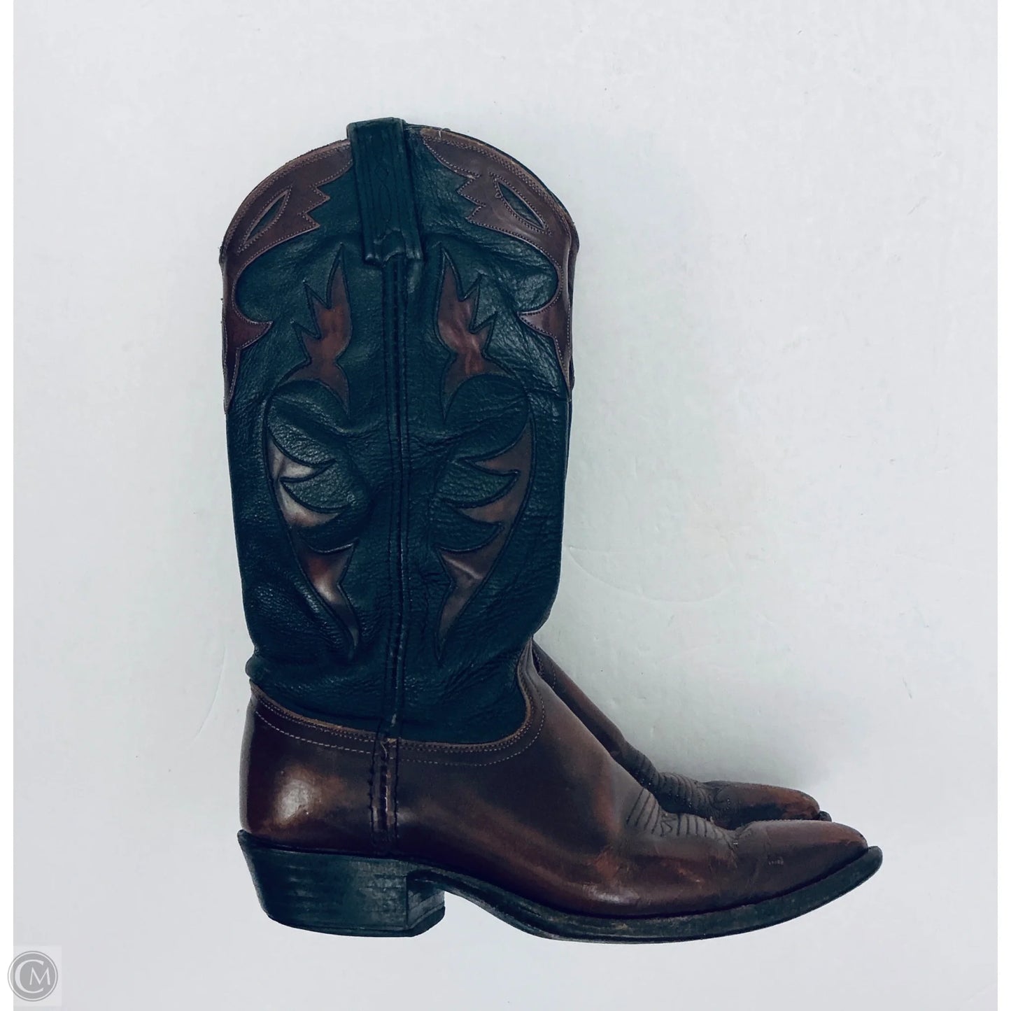 Boots Western By Dan Post In Black & Brown, Size: 6.5