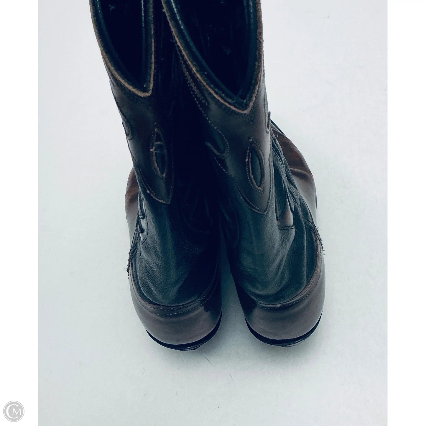 Boots Western By Dan Post In Black & Brown, Size: 6.5