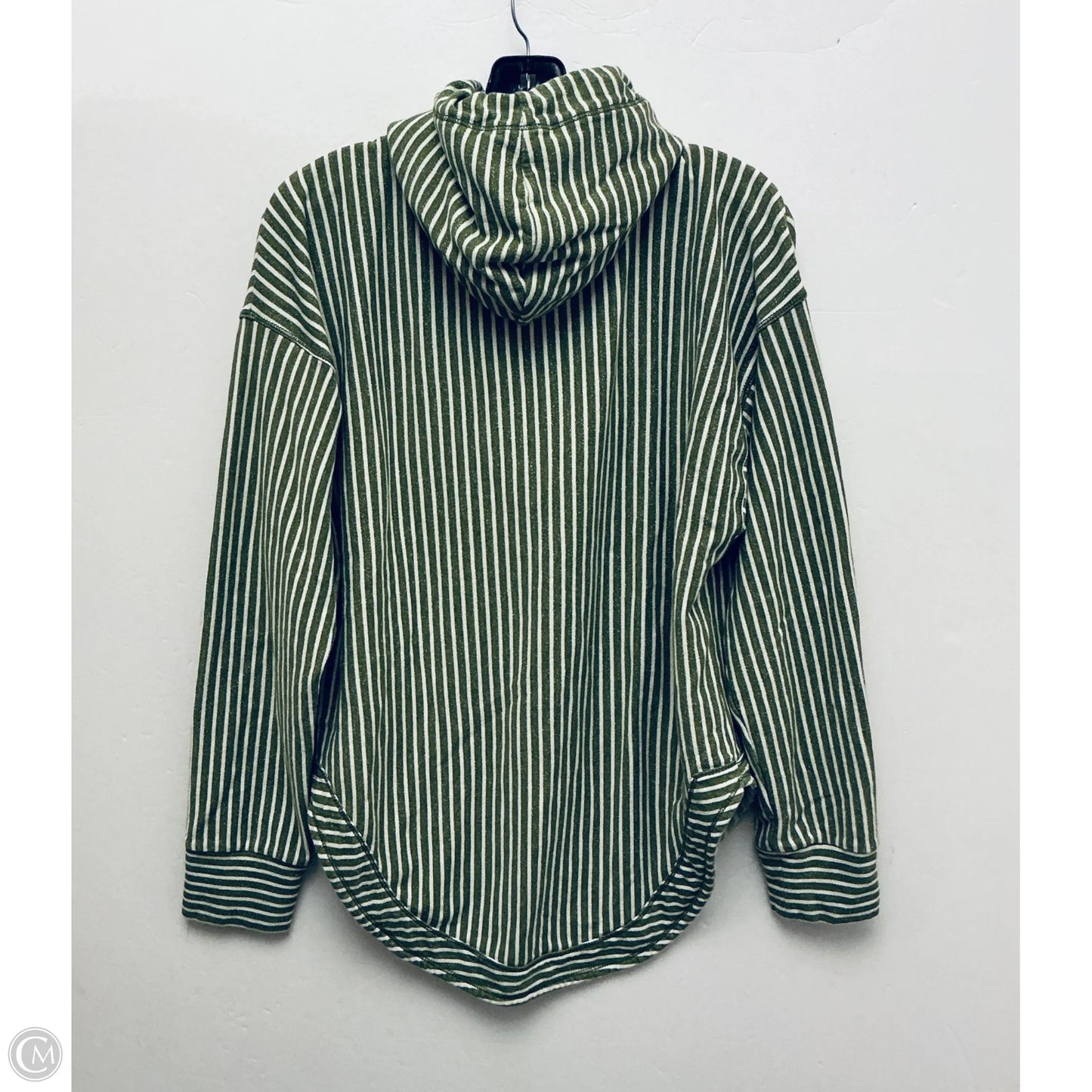 Sweatshirt Hoodie By Pilcro In Green, Size: M