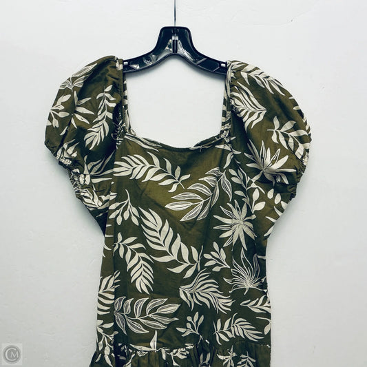 Dress Casual Midi By Clothes Mentor In Green, Size: L