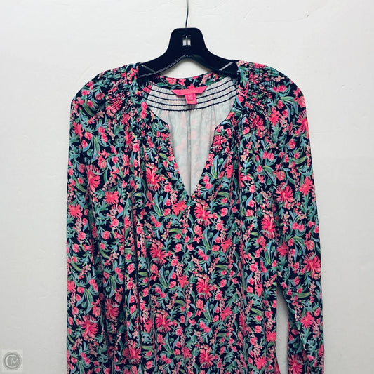 Dress Designer By Lilly Pulitzer In Floral Print, Size: L