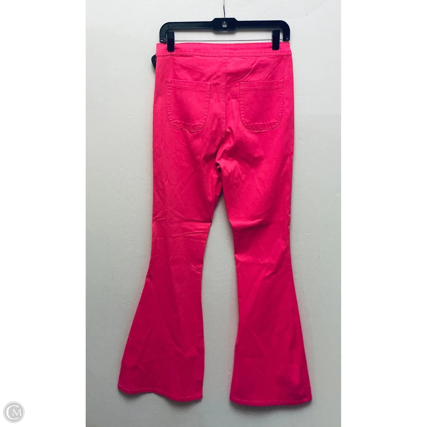 Jeans Flared By Clothes Mentor In Pink, Size: L