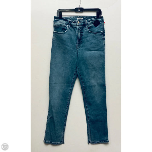 Jeans Straight By Good American In Blue, Size: 12