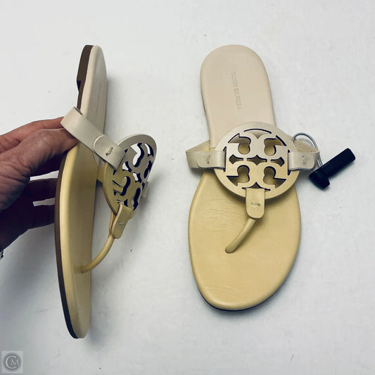 Sandals Designer By Tory Burch In Yellow, Size: 8.5