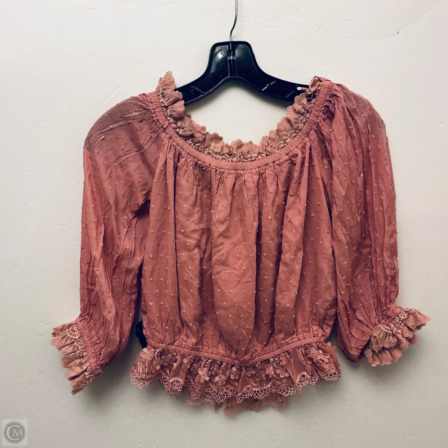 Top Long Sleeve By Bluivy In Pink, Size: S