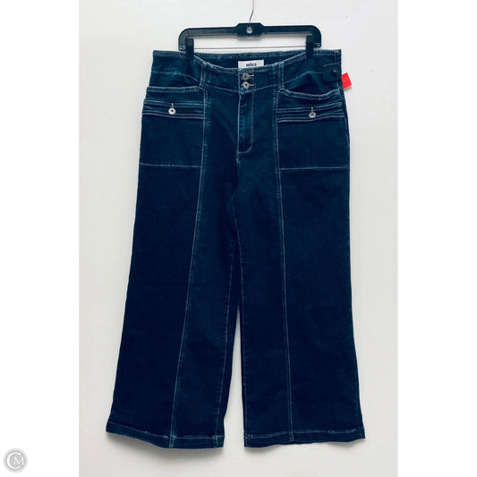Jeans Wide Leg By Micas In Blue, Size: 14