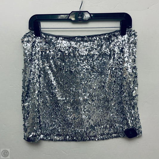 Skirt Mini & Short By Gb In Silver, Size: M