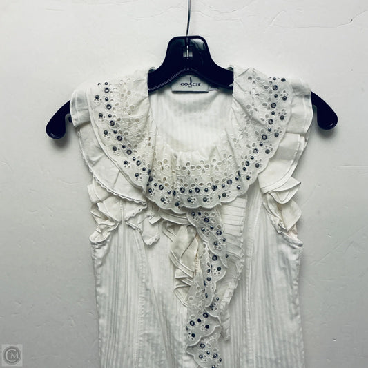 Dress Designer By Coach In White, Size: 2