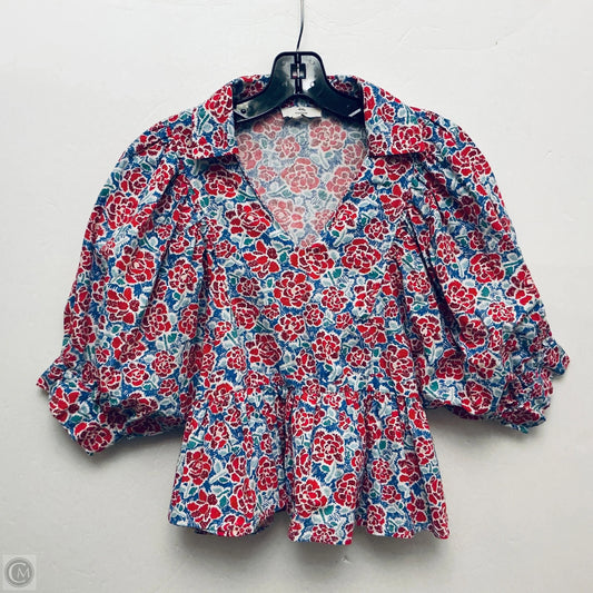 Top Short Sleeve By Entro In Floral Print, Size: S