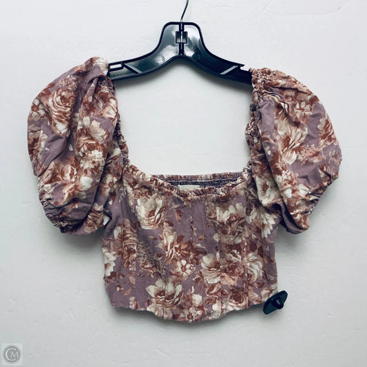 Top Short Sleeve By Altard State In Purple, Size: S