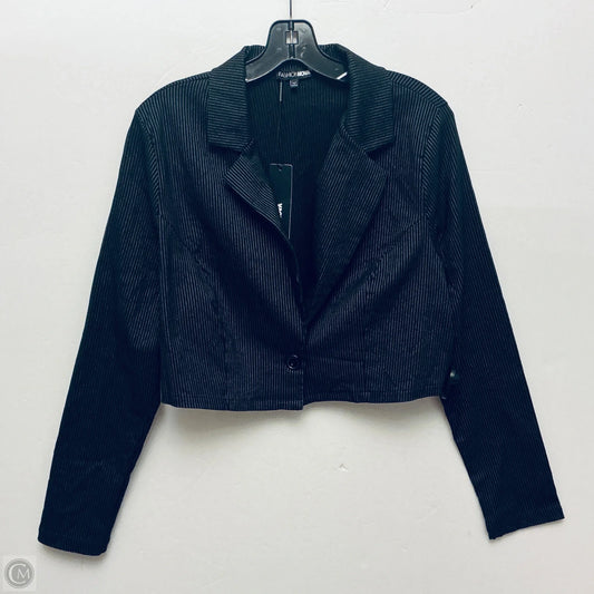 Blazer By Fashion Nova In Black, Size: 1x