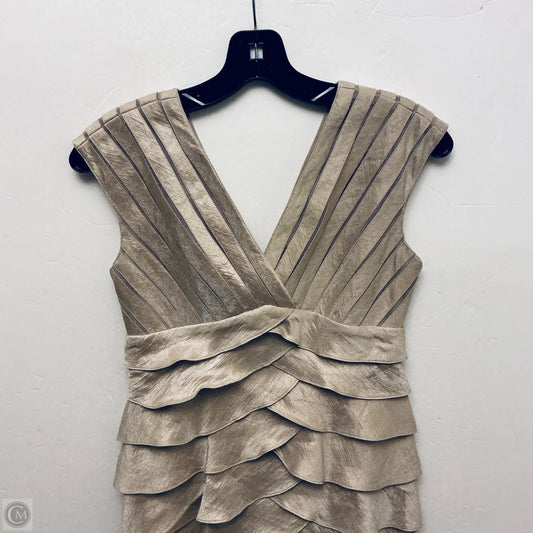 Dress Party Long By Adrianna Papell In Gold, Size: 2p