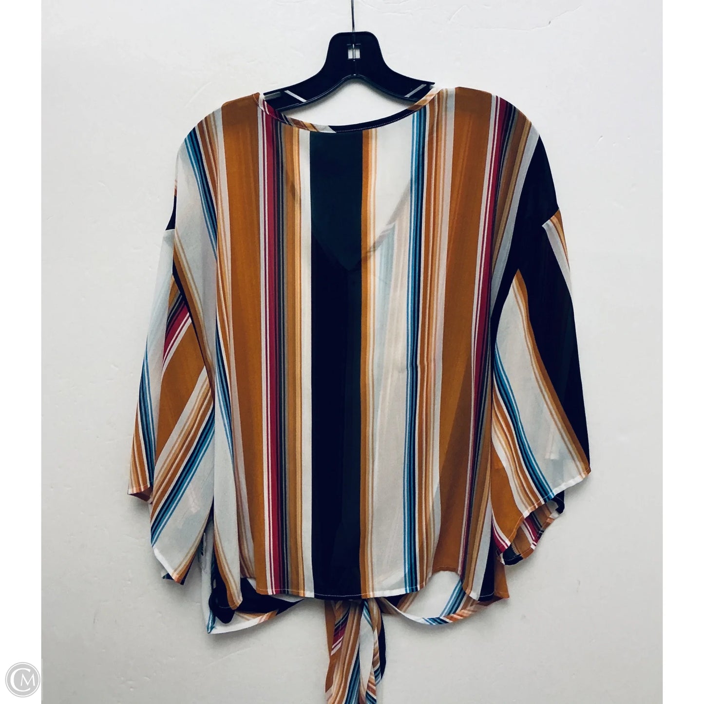 Top Short Sleeve By Clothes Mentor In Striped Pattern, Size: L