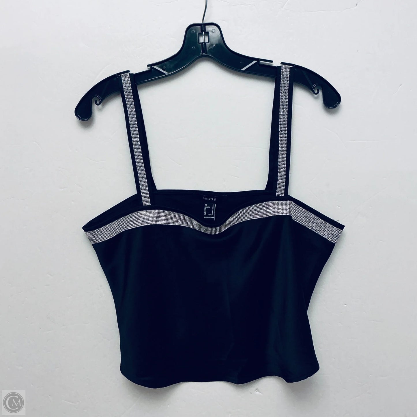Top Sleeveless By Forever 21 In Black, Size: L