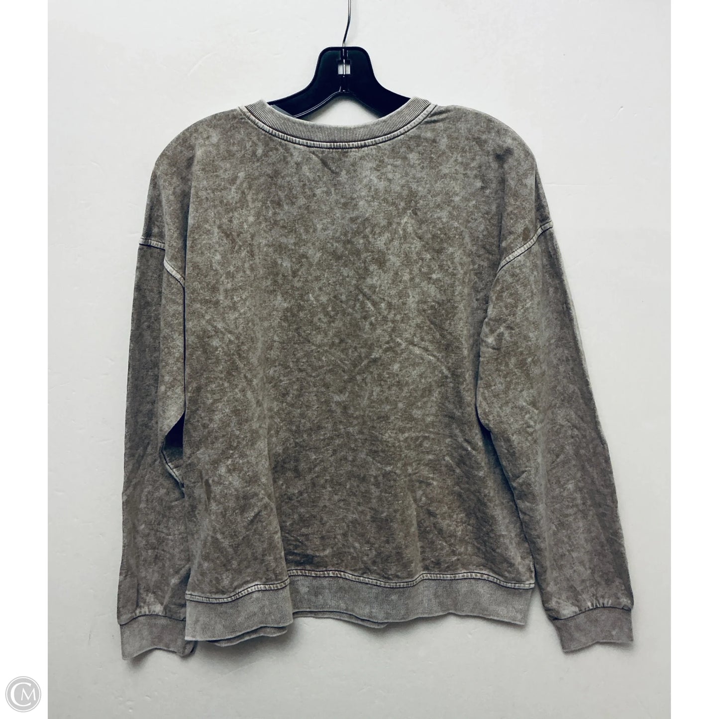 Sweatshirt Crewneck By Blu Pepper In Brown, Size: M