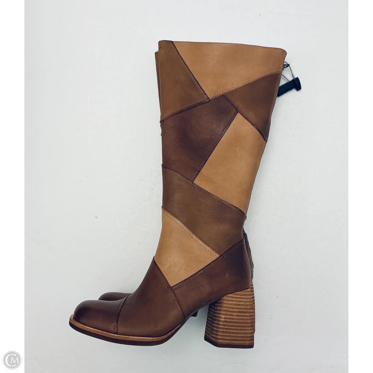Boots Knee Heels By Kork Ease In Brown, Size: 8