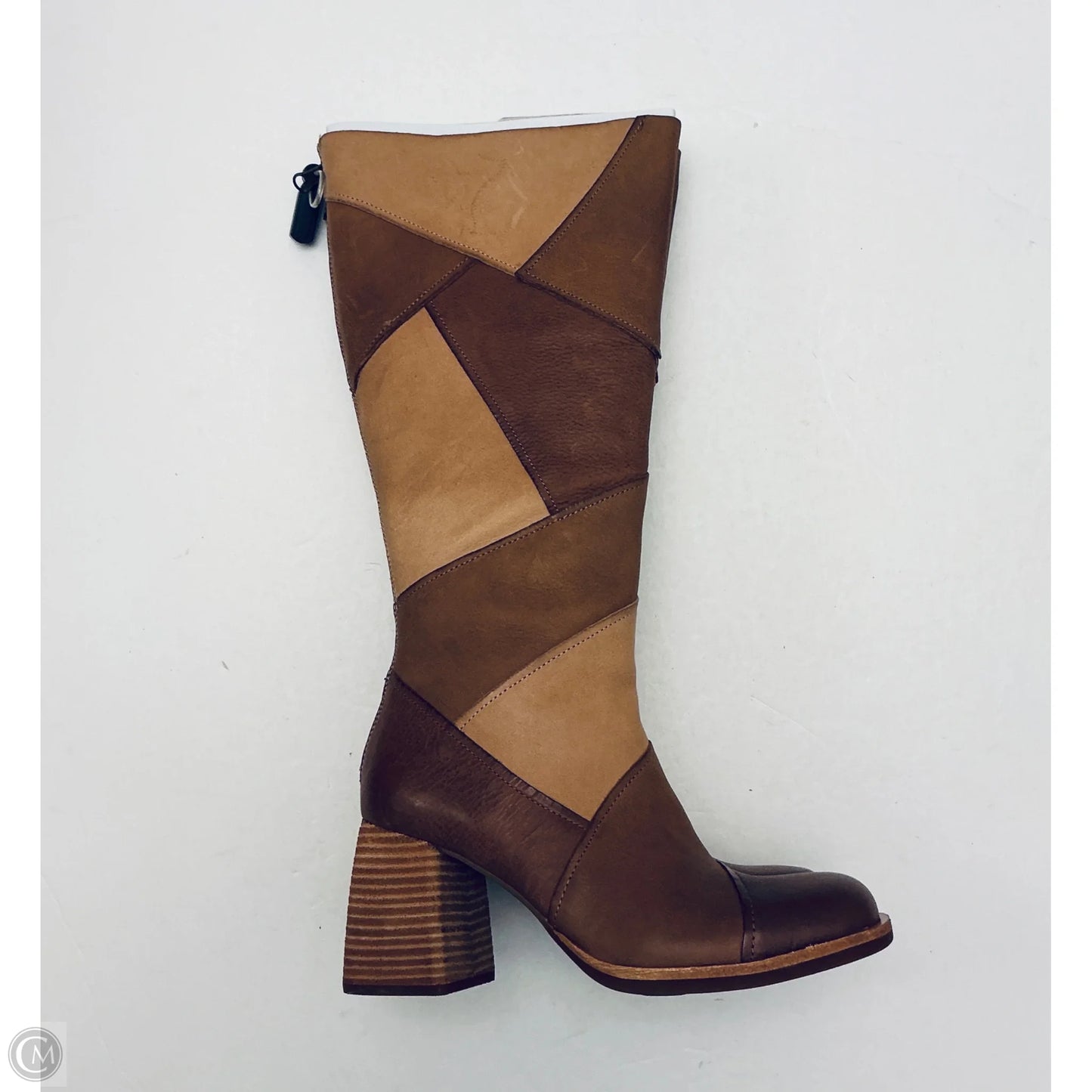 Boots Knee Heels By Kork Ease In Brown, Size: 8